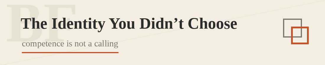 The Identity You Didn't Choose - Breaking Free article banner